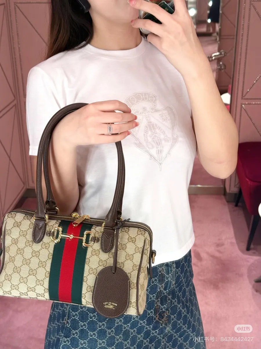 Gucci Monogram Satchel Bag — source photograph 1 of 3