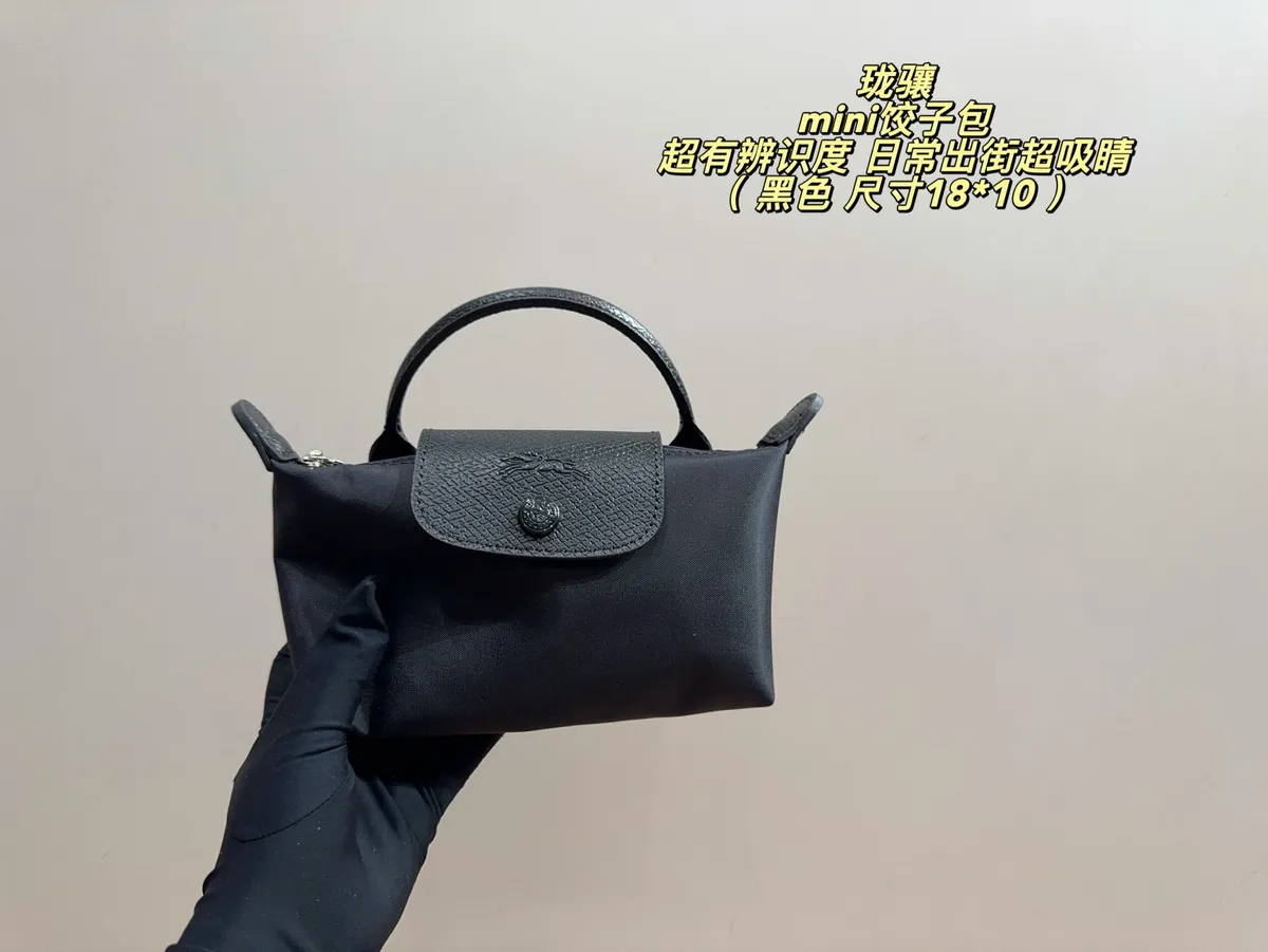 Longchamp Denim Printed Satchel Bag — source photograph 1 of 3