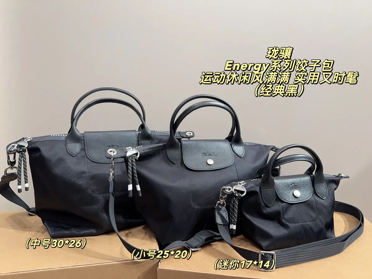 Longchamp Nylon Flap Satchel Bag — source photograph 1 of 3
