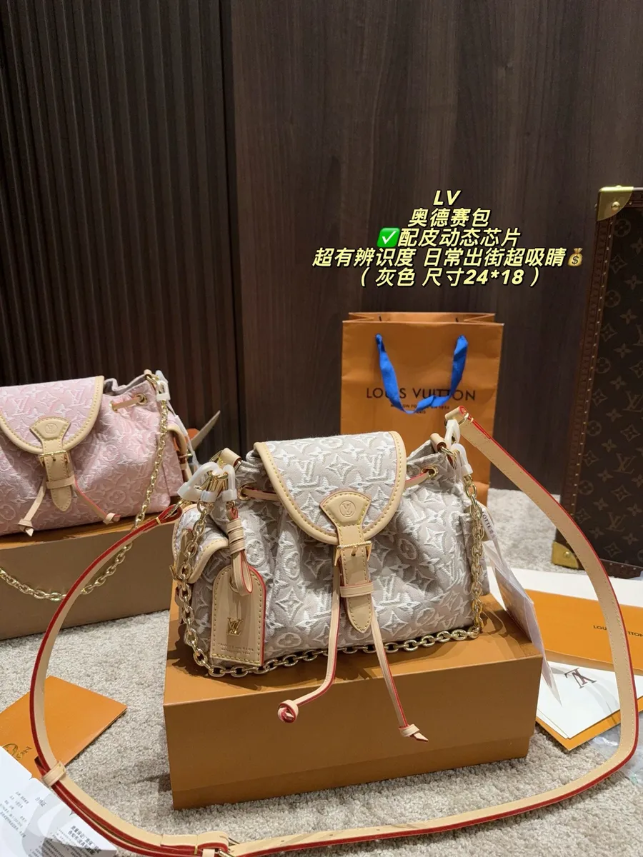 Louis Vuitton Denim Woven Crossbody Bag — source photograph 1 of 3