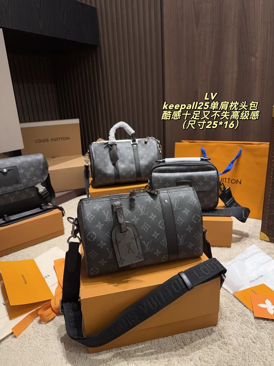Louis Vuitton Keepall Satchel Bag — source photograph 1 of 3