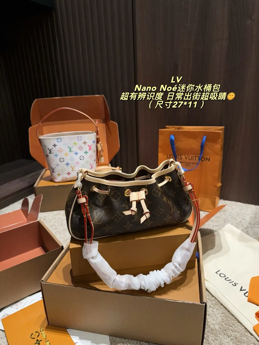 Louis Vuitton Nano Canvas Monogram Bucket Bag — source photograph 1 of 3