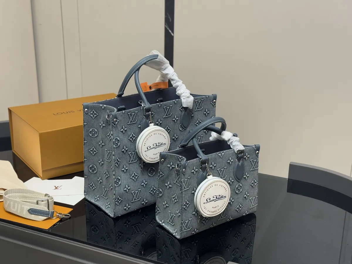 Louis Vuitton OnTheGo Denim Tote Bag - 34 cm Options — source photograph 1 of 3