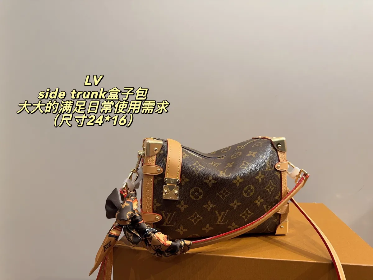 Louis Vuitton Side Trunk Monogram Handbag — source photograph 1 of 3