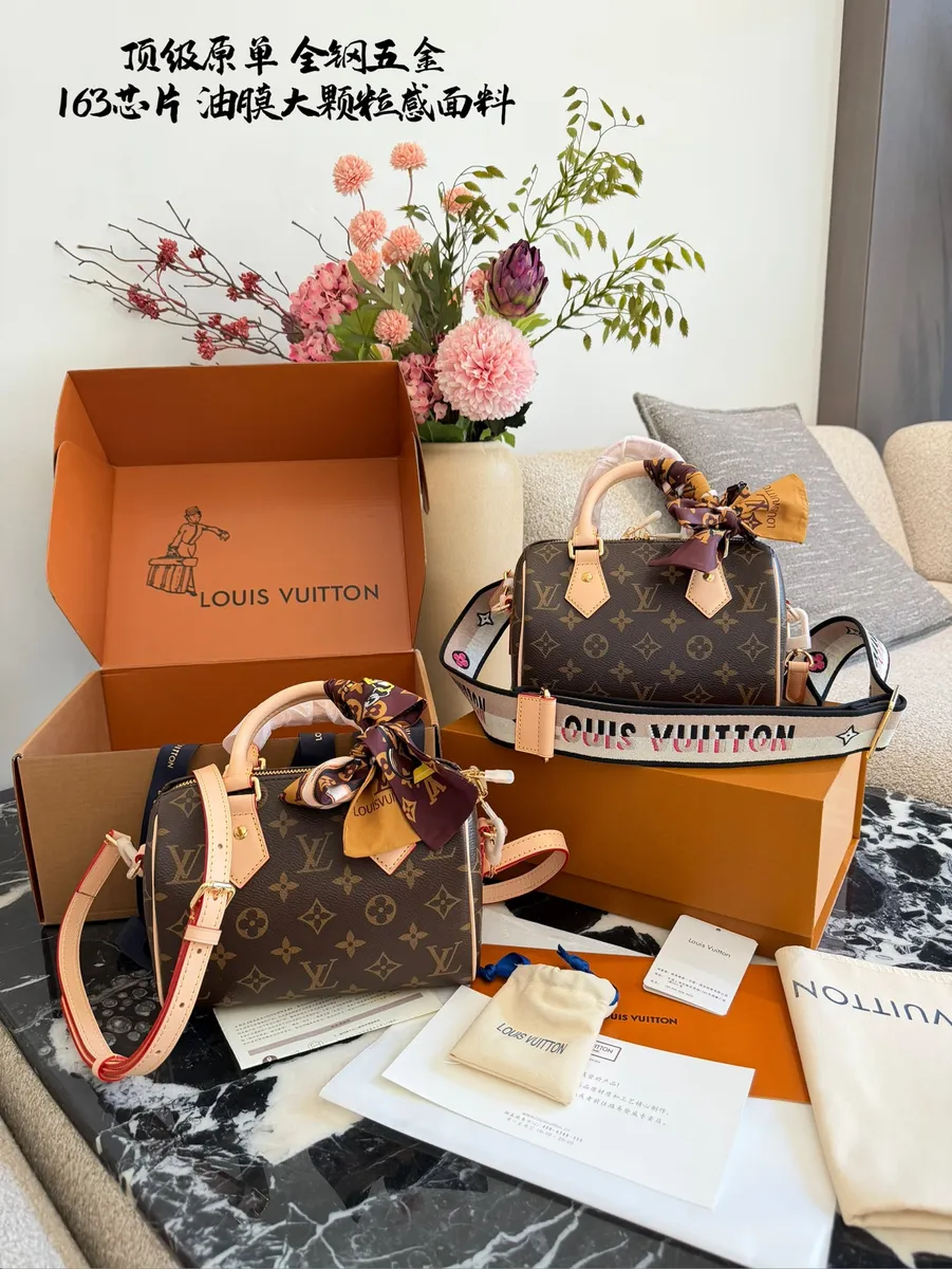 Louis Vuitton Speedy Canvas Monogram Satchel Bag - 20.5 × 13.5 × 12 cm — source photograph 1 of 3