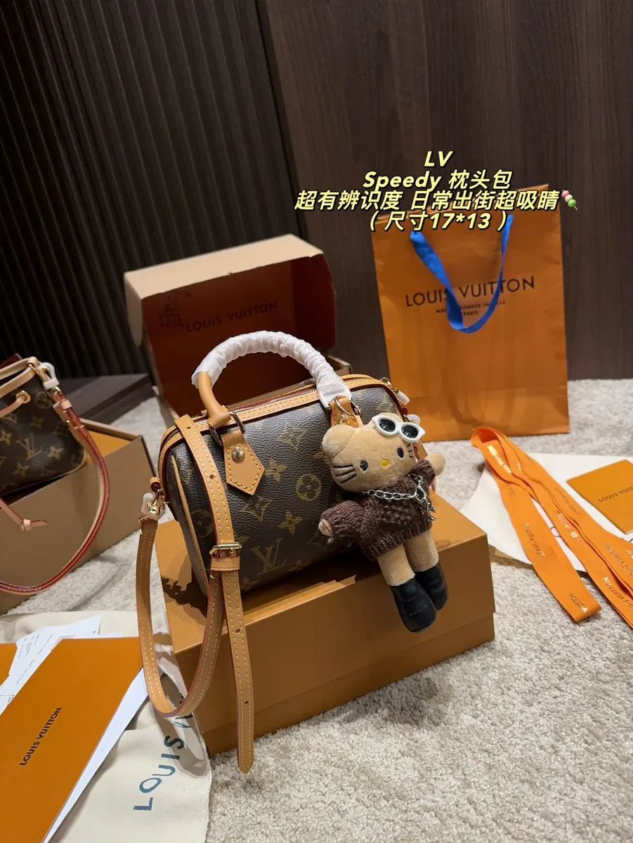 Louis Vuitton Speedy Monogram Plush Satchel Bag — source photograph 1 of 3