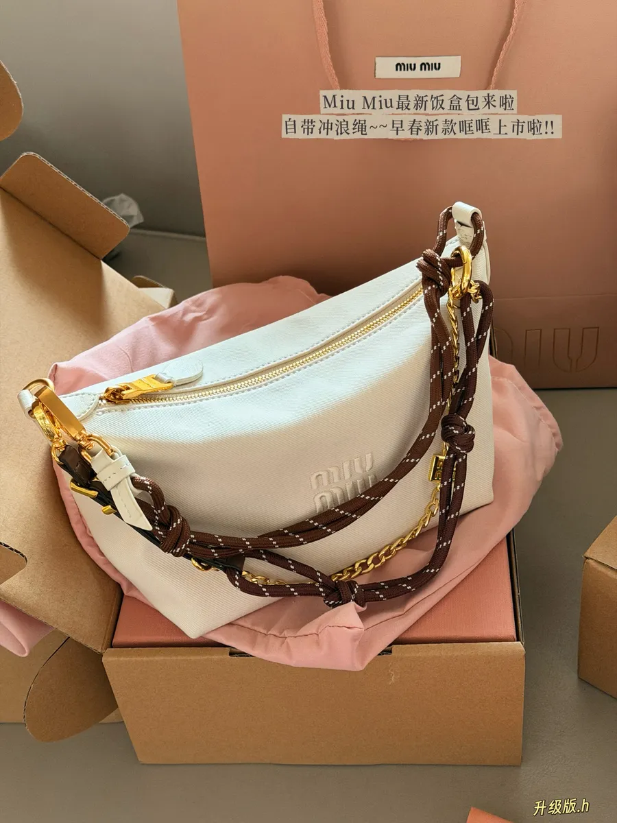 Miu Miu Canvas Handbag - 18 × 15 cm — source photograph 1 of 3