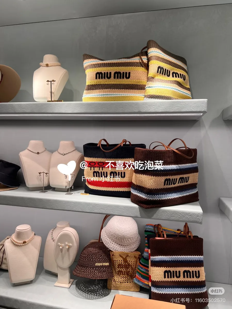 Miu Miu Raffia Style Tote Bag — source photograph 1 of 3
