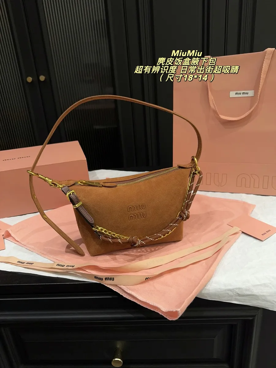 Miu Miu Wander Woven Strap Chain Crossbody Bag — source photograph 1 of 3