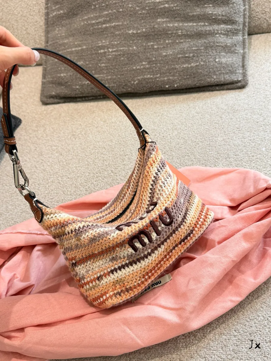 Miu Miu Woven Embroidered Handbag - 20 cm — source photograph 1 of 3