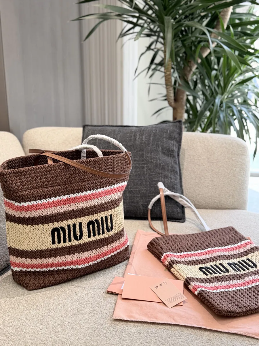 Miu Miu Woven Handbag — source photograph 1 of 3