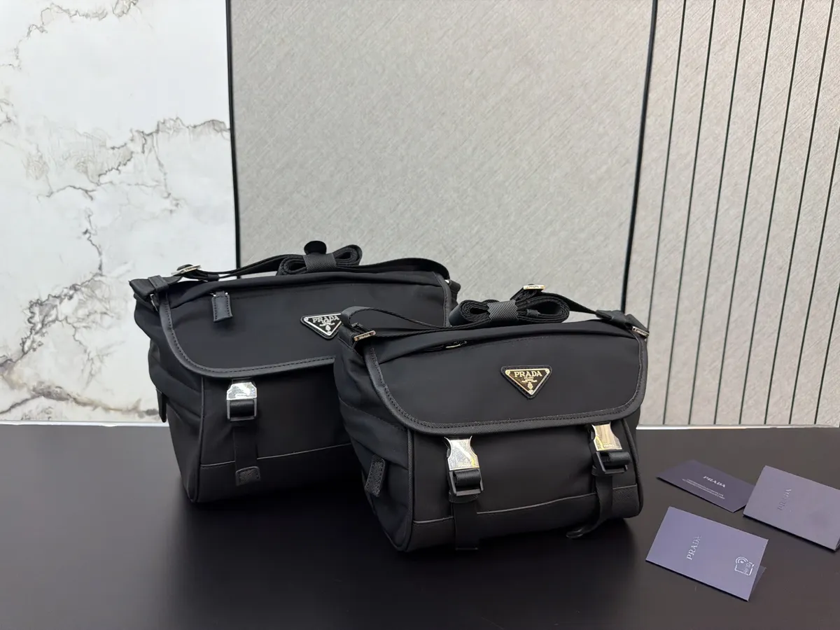 Prada Canvas Nylon Messenger Bag - 21 cm Options — source photograph 1 of 3