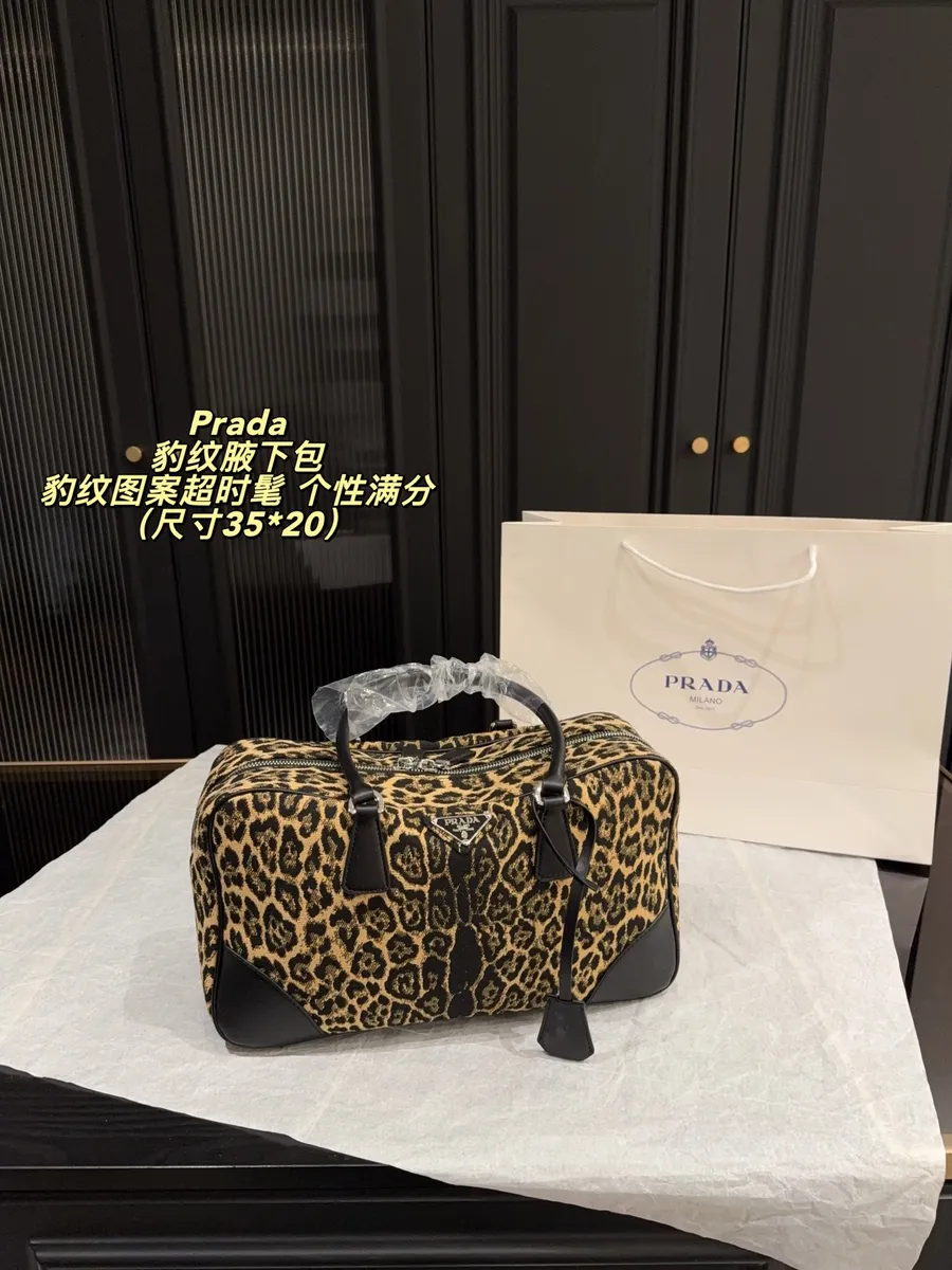 Prada Leopard Print Shoulder Bag — source photograph 1 of 3