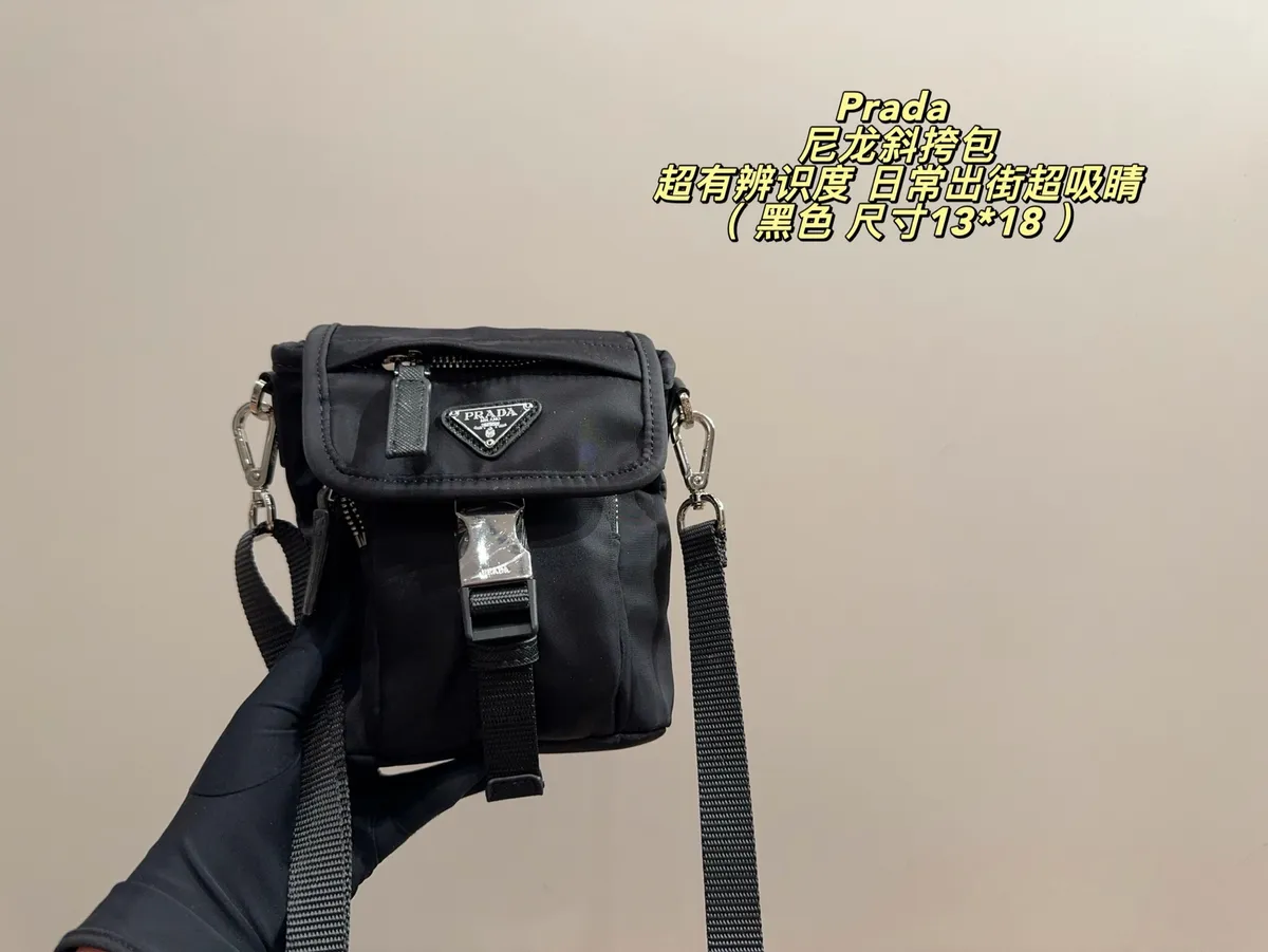 Prada Re-Nylon Flap Crossbody Bag — source photograph 1 of 3