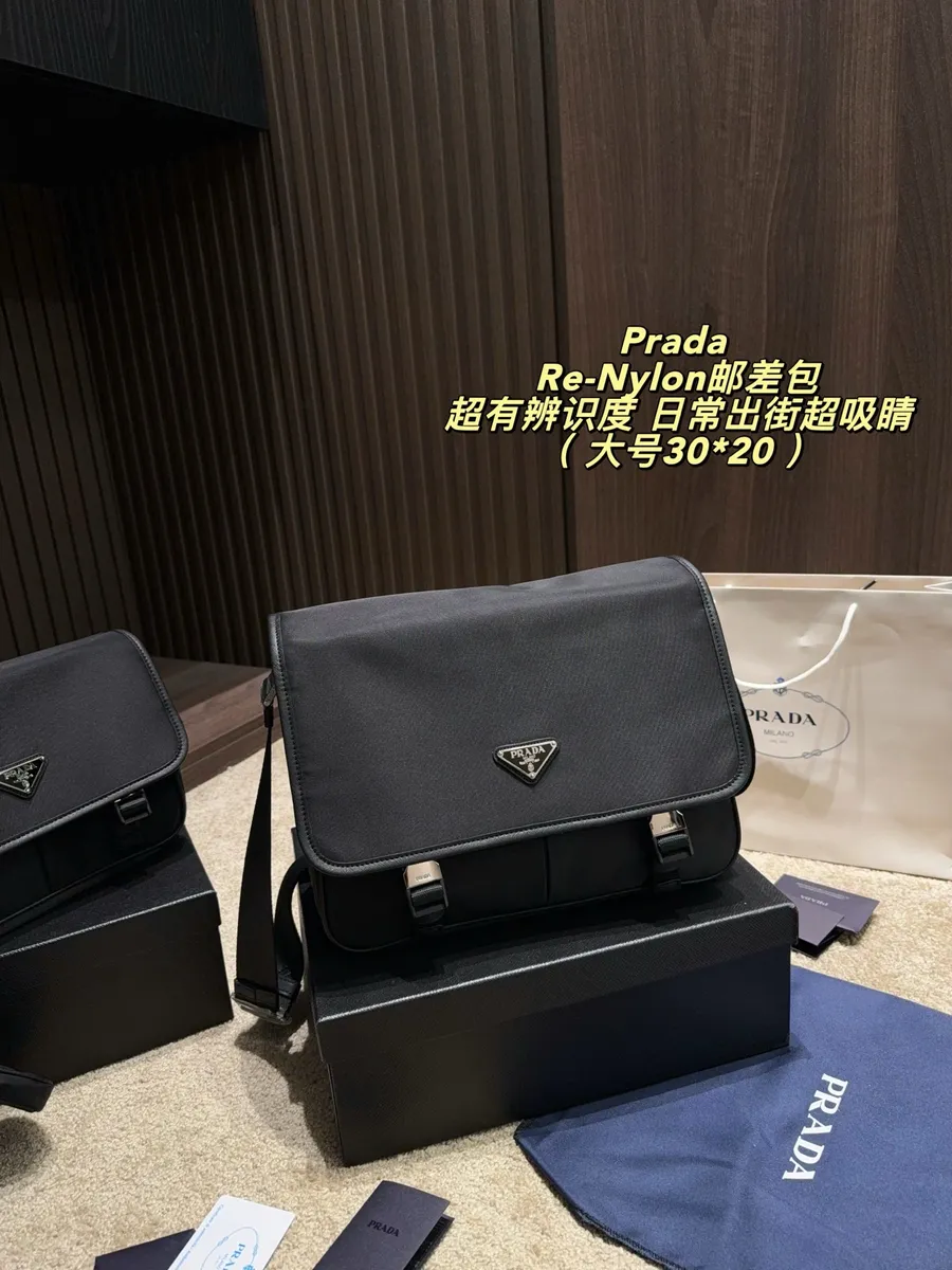 Prada Re-Nylon Messenger Bag — source photograph 1 of 3
