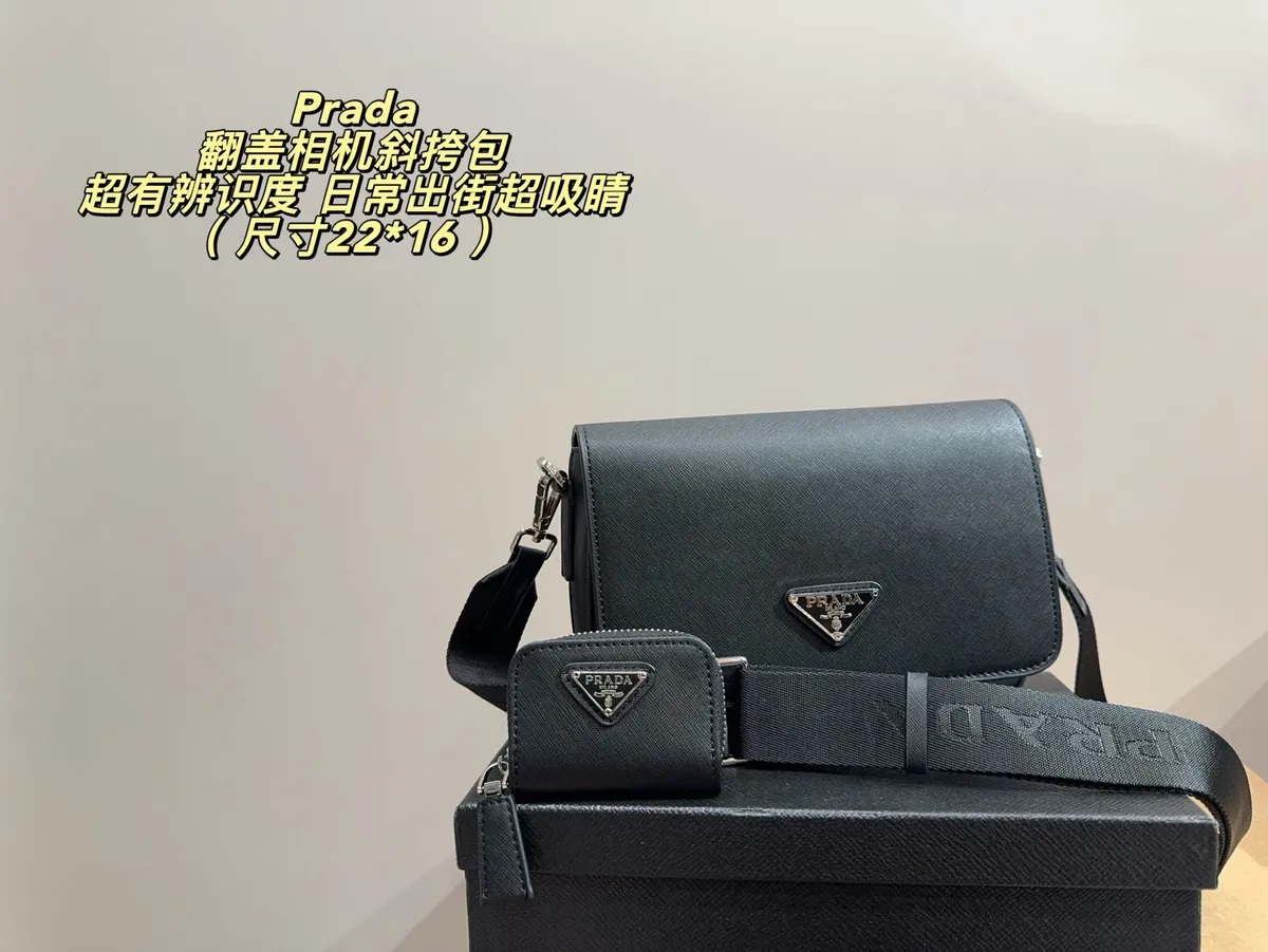 Prada Saffiano Flap Crossbody Bag — source photograph 1 of 3