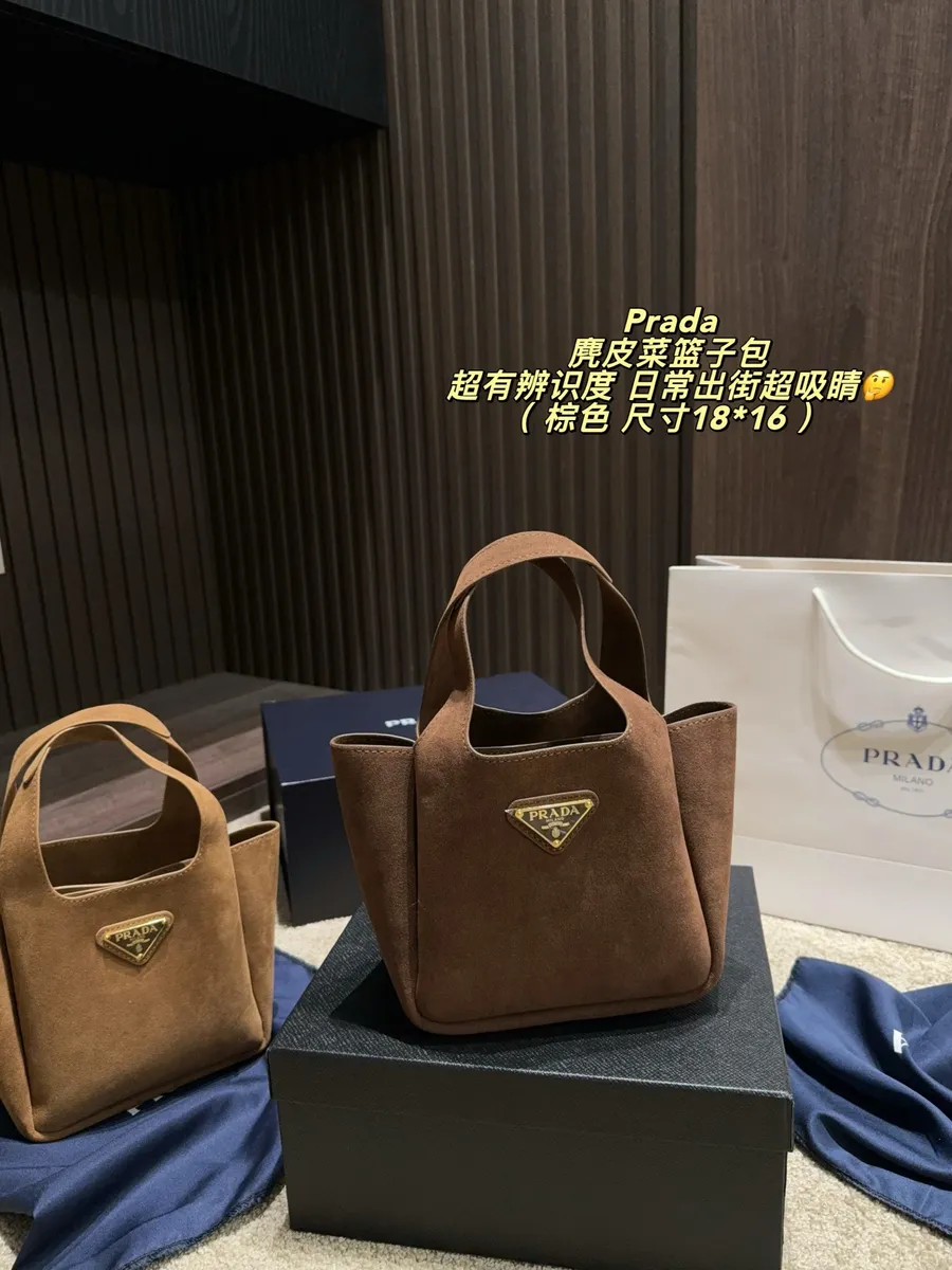 Prada Suede Bucket Bag — source photograph 1 of 3