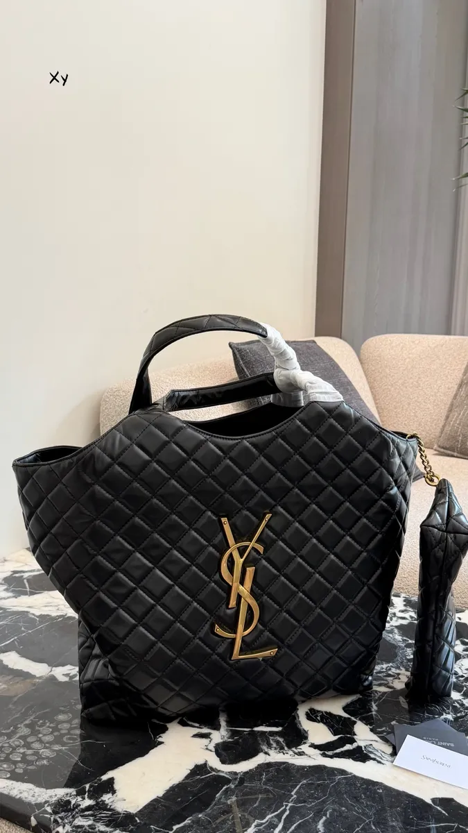 Saint Laurent Icare Quilted Tote Bag — source photograph 1 of 3