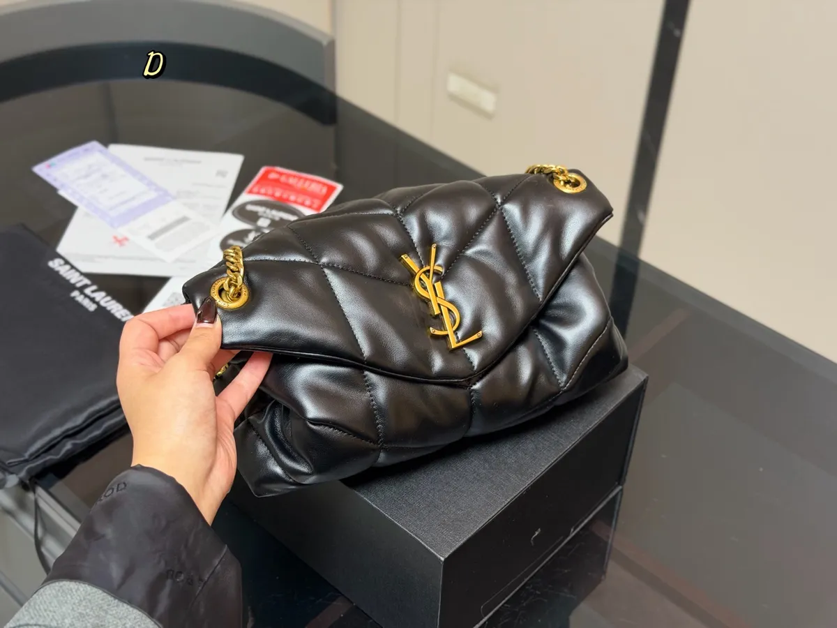 Saint Laurent Loulou Puffer Quilted Handbag - 26 cm — source photograph 1 of 3