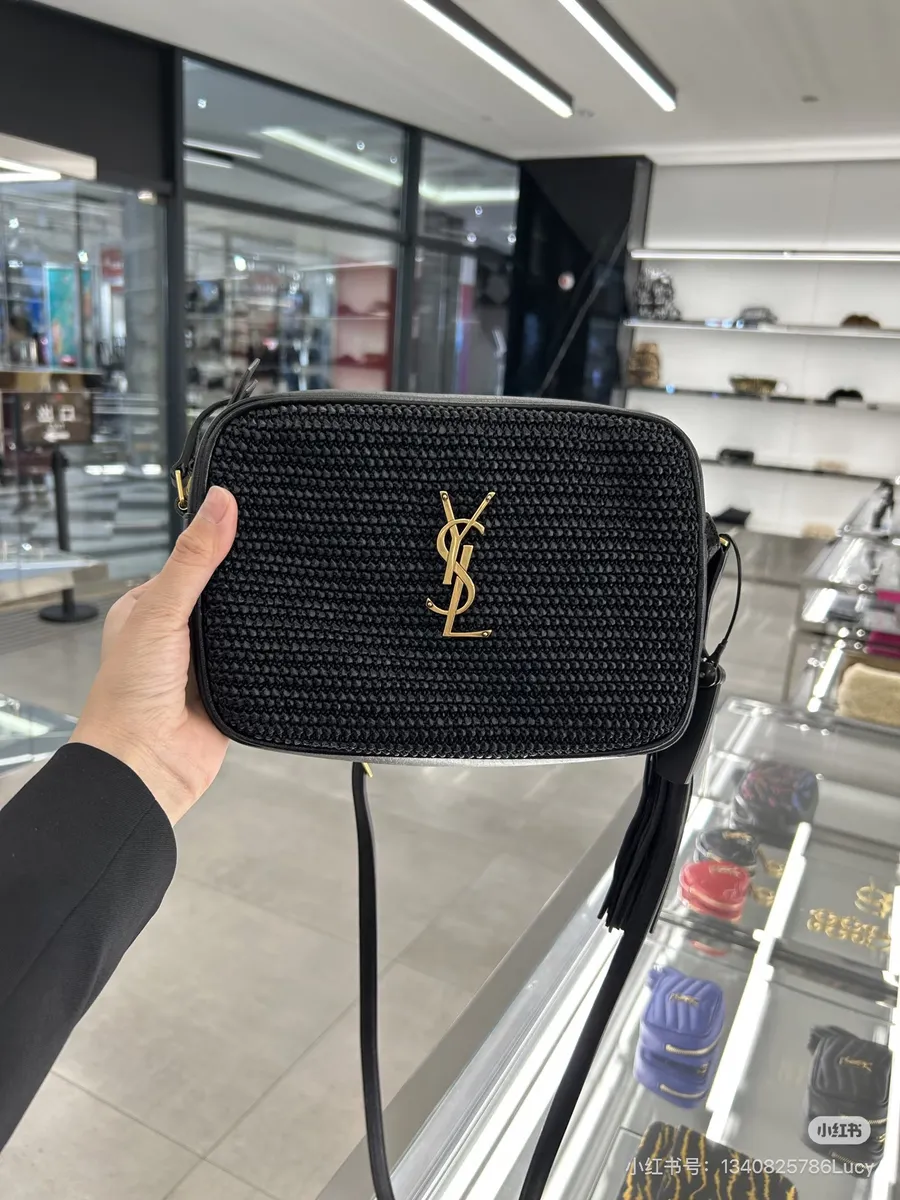 Saint Laurent Woven Raffia Style Handbag — source photograph 1 of 3
